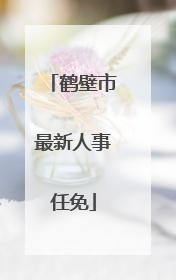 鹤壁市最新人事任免