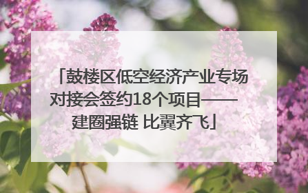 鼓楼区低空经济产业专场对接会签约18个项目——建圈强链 比翼齐飞