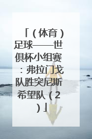 （体育）足球——世俱杯小组赛：弗拉门戈队胜突尼斯希望队（2）