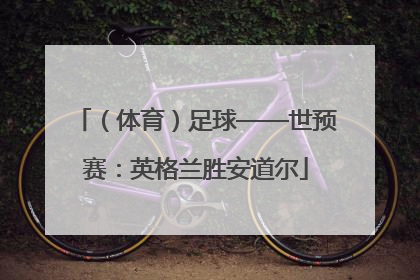 （体育）足球——世预赛：英格兰胜安道尔