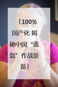 100%国产化 揭秘中国“蓝盔”作战装备