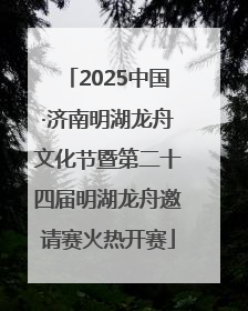 2025中国·济南明湖龙舟文化节暨第二十四届明湖龙舟邀请赛火热开赛
