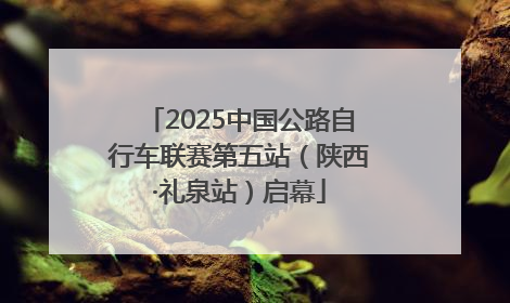 2025中国公路自行车联赛第五站（陕西·礼泉站）启幕