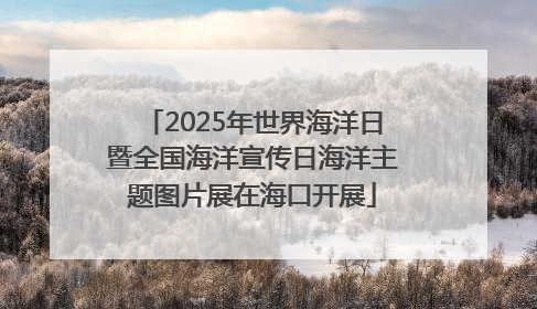 2025年世界海洋日暨全国海洋宣传日海洋主题图片展在海口开展