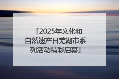 2025年文化和自然遗产日芜湖市系列活动精彩启幕