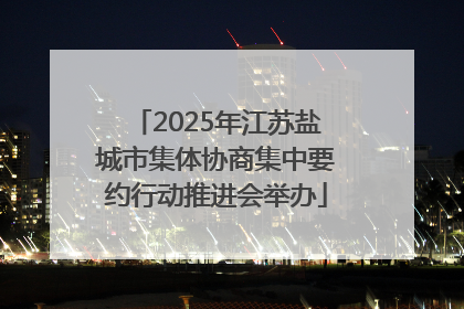 2025年江苏盐城市集体协商集中要约行动推进会举办