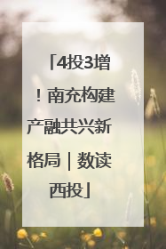 4投3增！南充构建产融共兴新格局｜数读西投