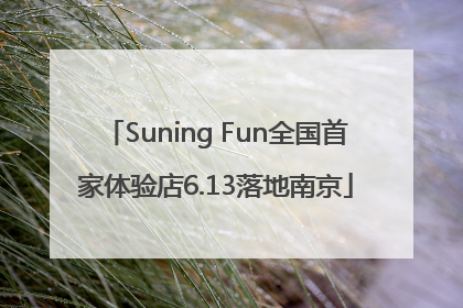 Suning Fun全国首家体验店6.13落地南京